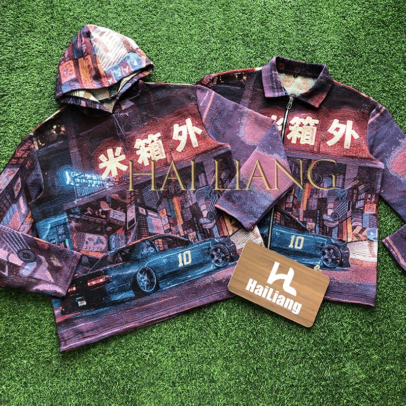 Fashion Designer Tapestry Jacket Men Streetwear Men's Clothing