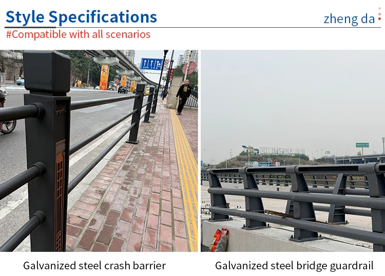 product factory direct sale  galvanised steel engineering grade reflective powder coated crash resistant bollards and traffic barriers-6