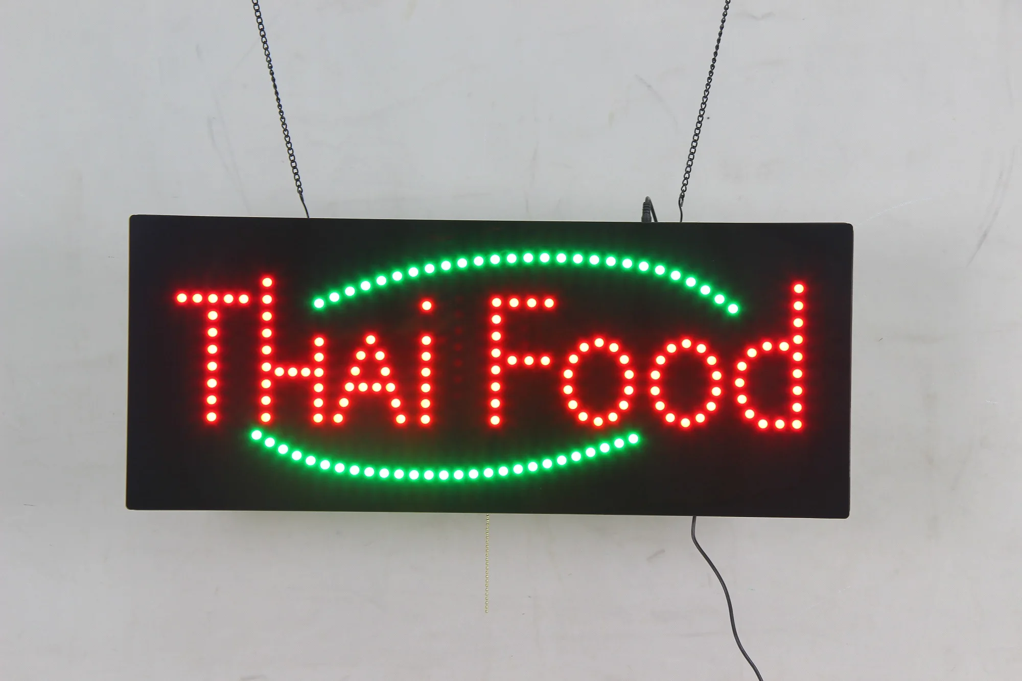 11x27 Inch LED Sign for Thai Food Store - Bright & Animated
