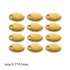 Gold-blank oval