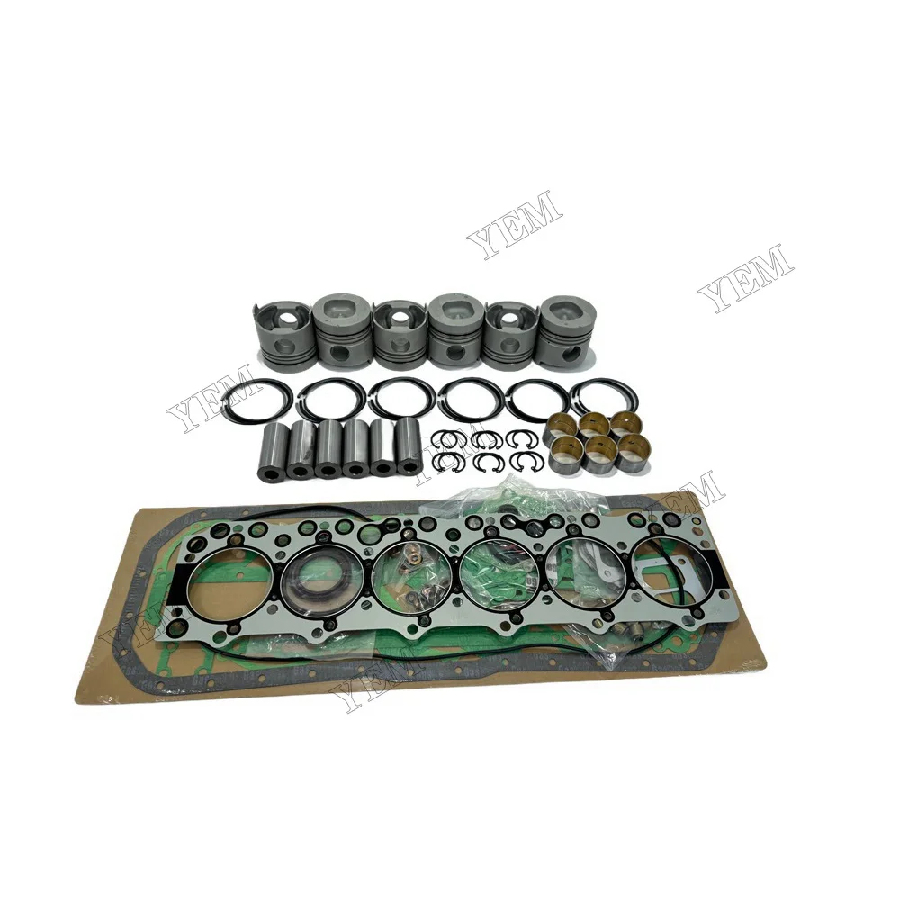 Engine Rebuilding Kit With Full Gasket Set Piston Rings Compatible for Isuzu 6BD1 Fast Delivery Engine Parts 5