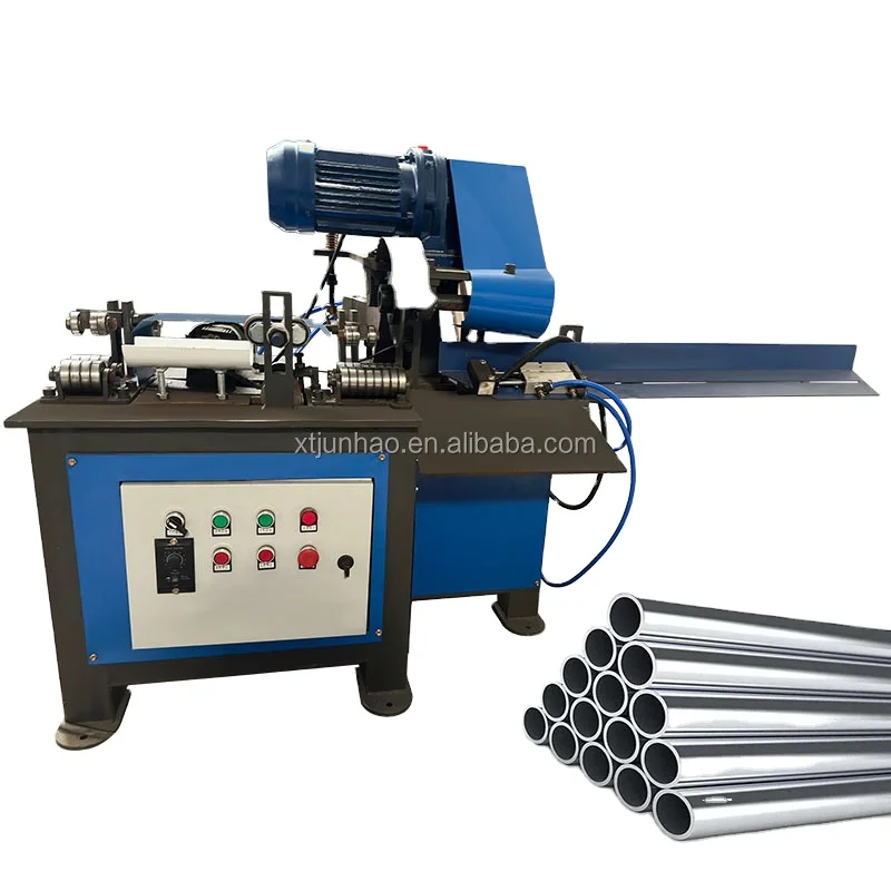 Burr Free Automatic Round Pipe Cutting Machine Stainless Steel Fire Pipe Rolling Cutting Machine