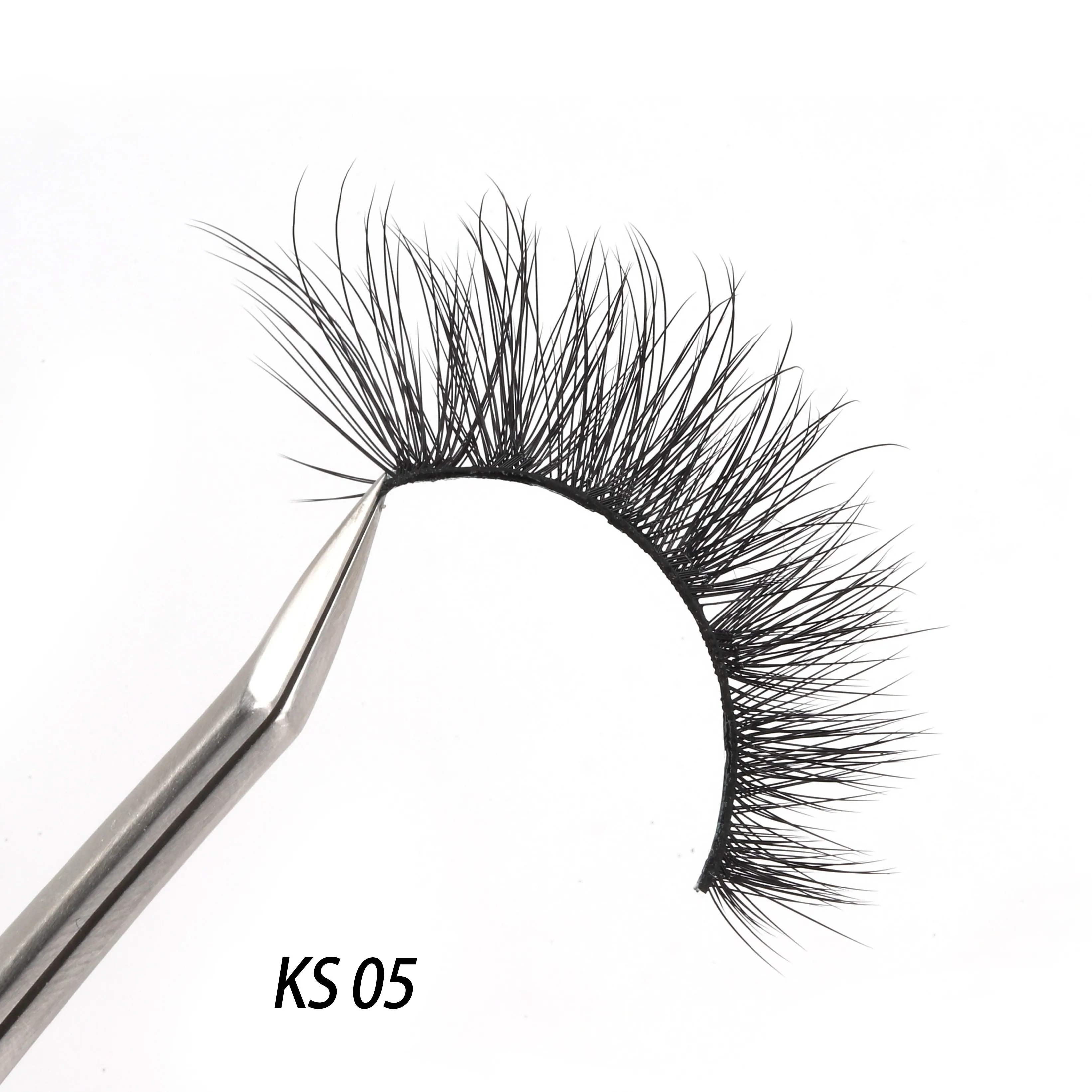 2023 New Classical 0.1mm Pbt Fiber Silk Vegan Strip Lashes That Look
