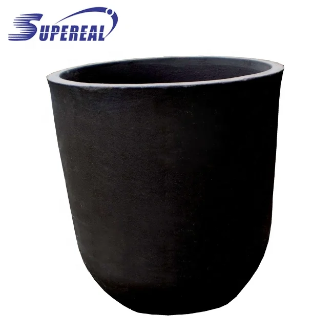 High Temperature 1650 C Silicon Carbide Graphite Brass Melting Ceramic Crucibles