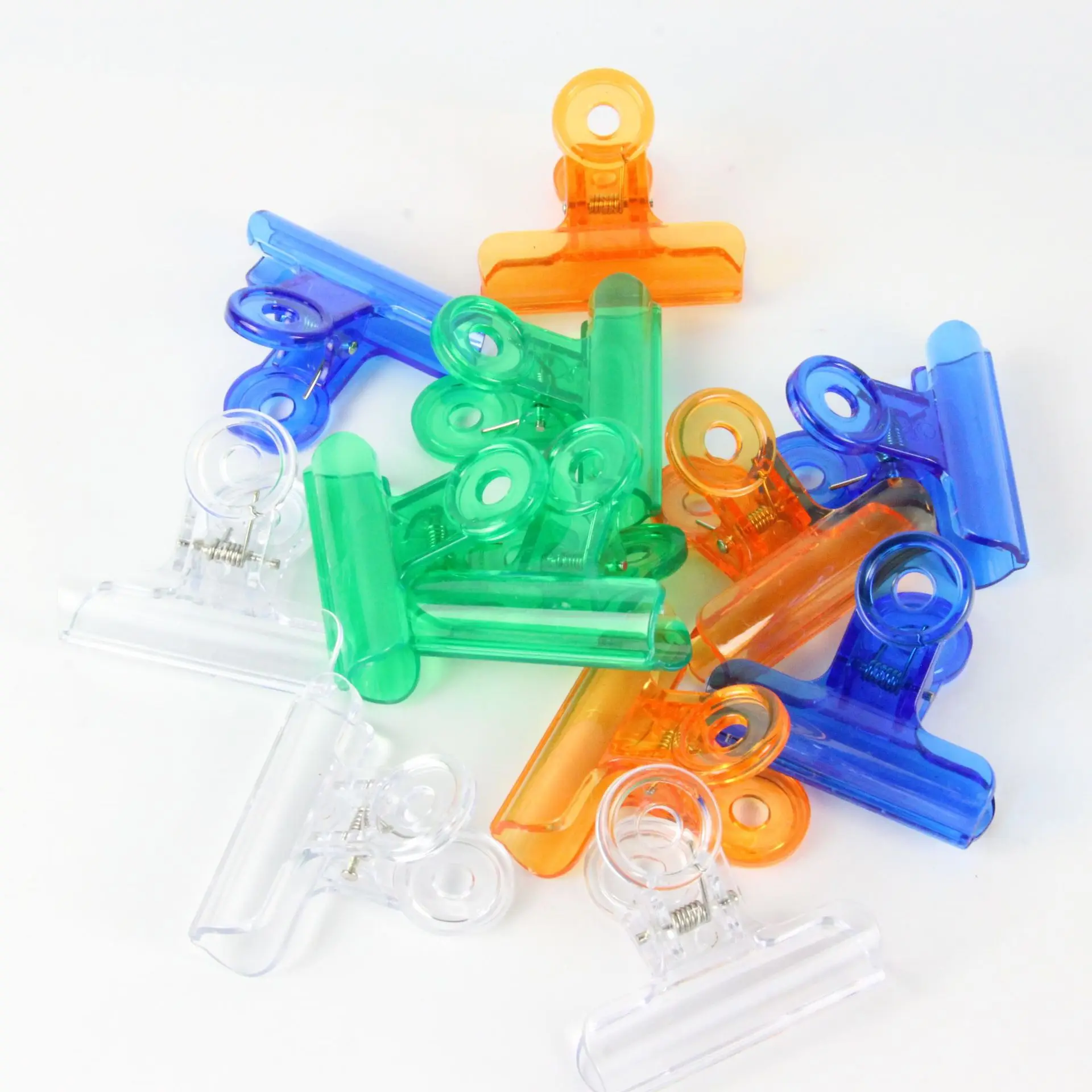 Colorful Plastic Paper Clips Acrylic Clip Stationery