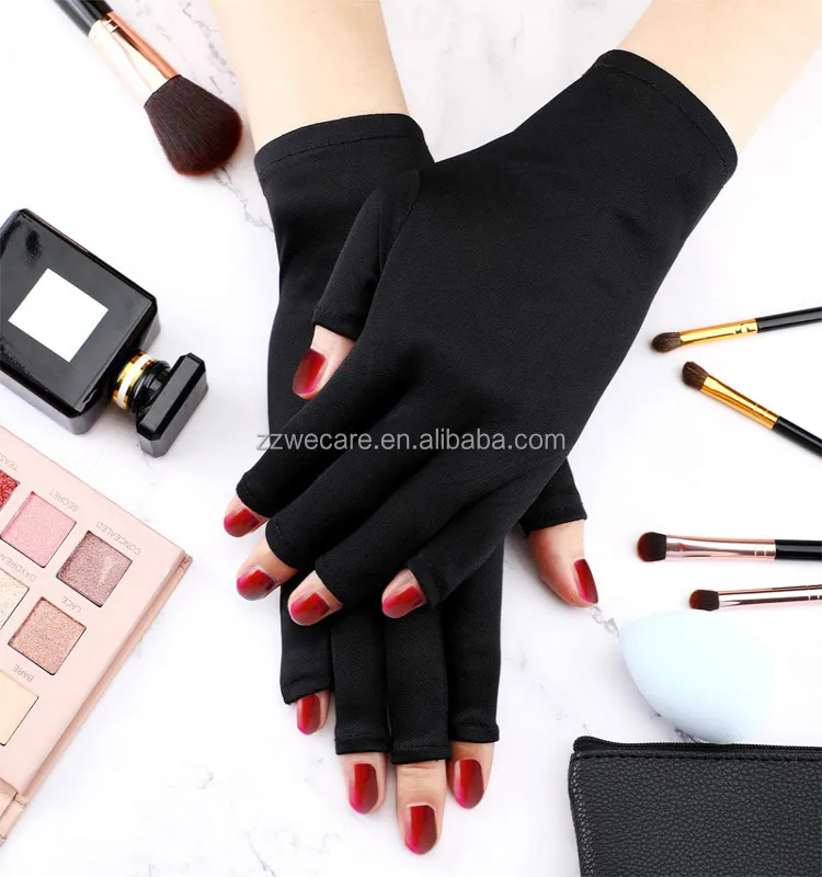 Art Skin Care Manicures Light Lamp Dryer Nylon Hand Protection Sunlight Anti UV Nail Gloves