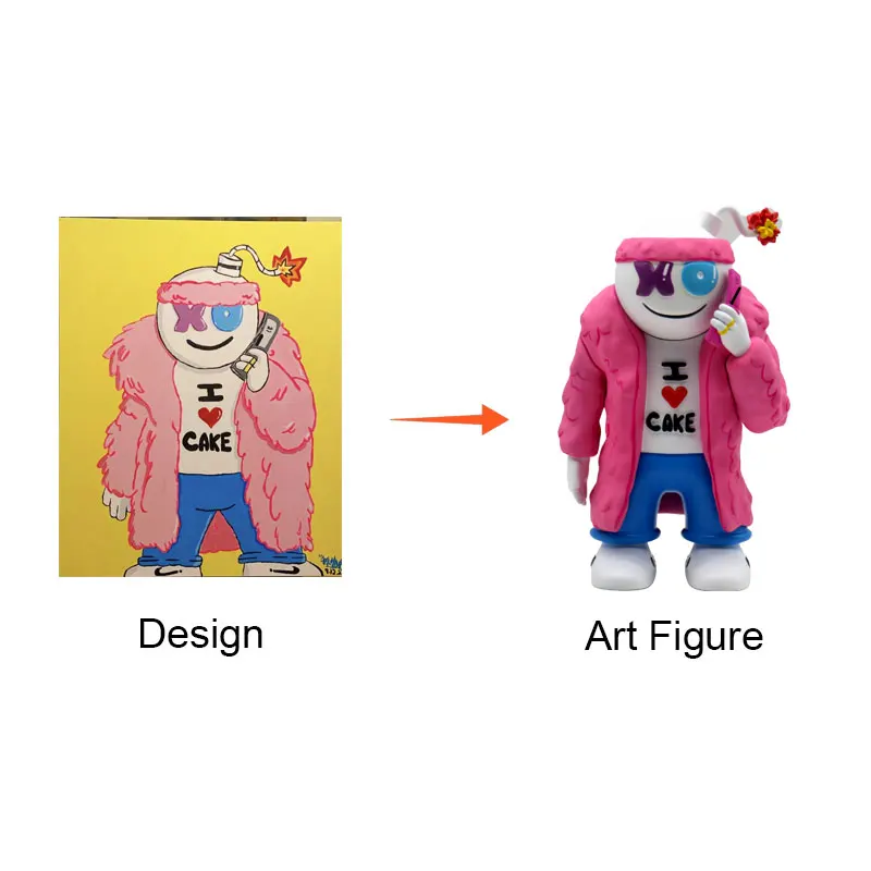 Custom Vinyl Art Figure Maker Customized Soft PVC Vinyl Toy Make Your Own Designer 3D Vinyl Toys