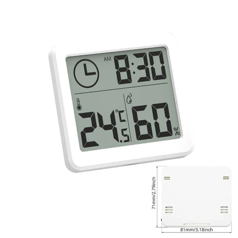 LCD Temperatur Thermometer Digital Hygrometer Termometer/Luftfeuchtigkeit 1.5 V 