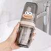 Vaso para pasta de dientes [estilo boca ancha] - blanco transparente