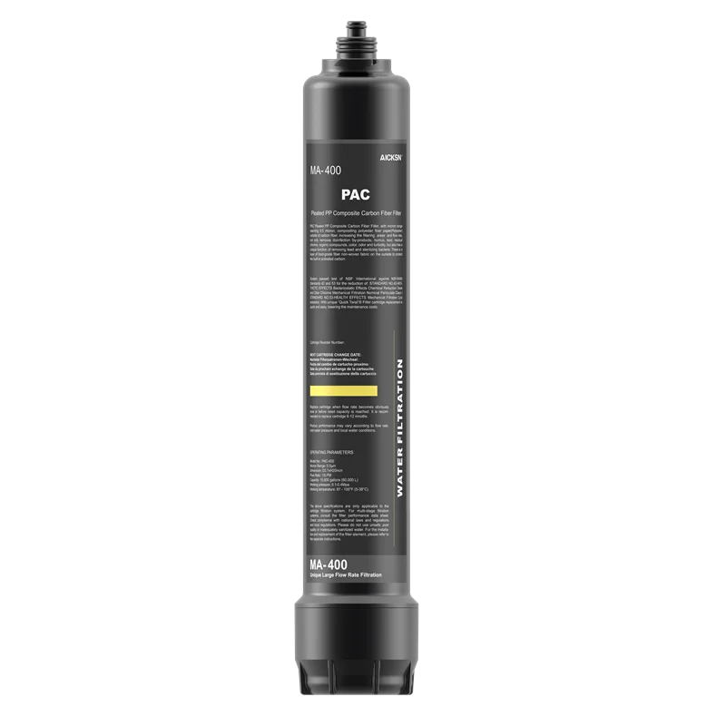Multifunctional and Comprehensive Aicksn Bottle Purifier 20 Inch 3 Stages Water Filter System  Dirty Water Filter