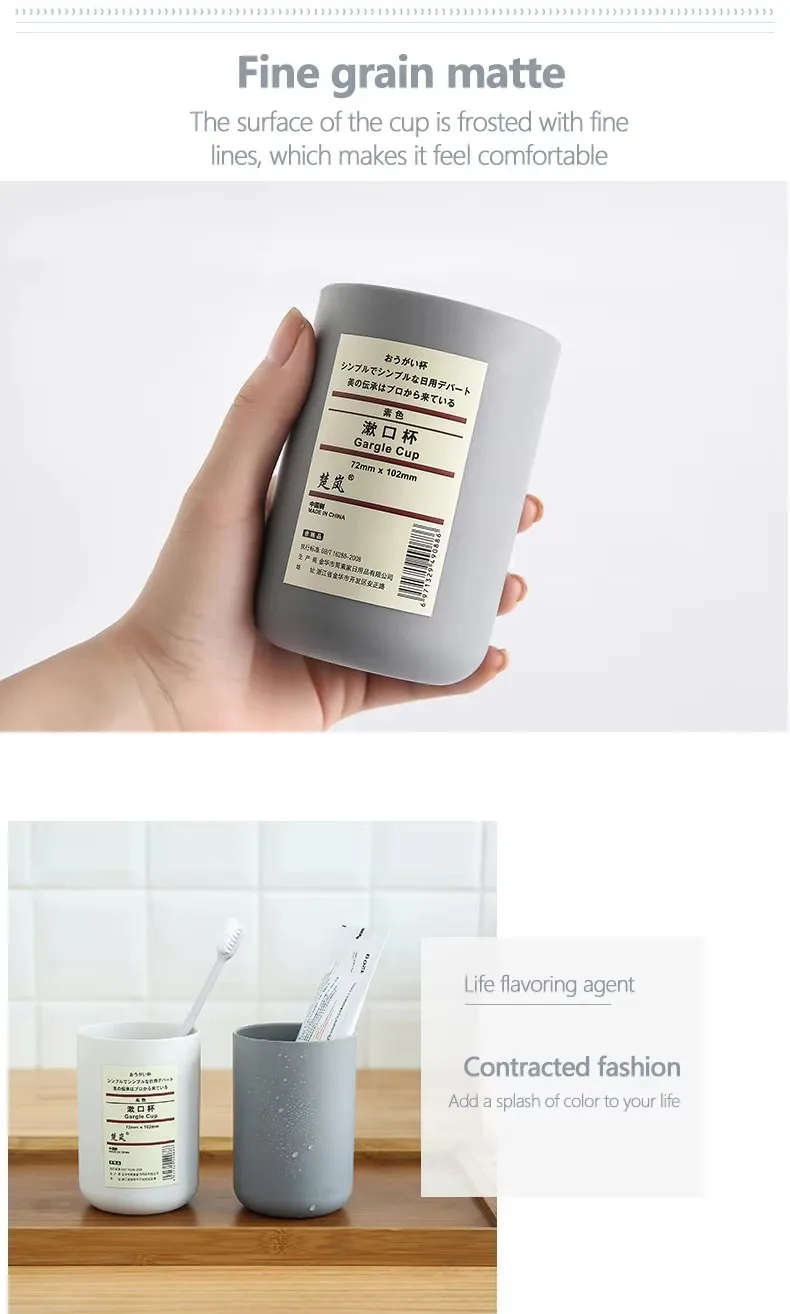 Portable Wall Mounted Plastic Toothbrush Wall Holder Cup for Bathroom Punch-free Toothbrush Holder details