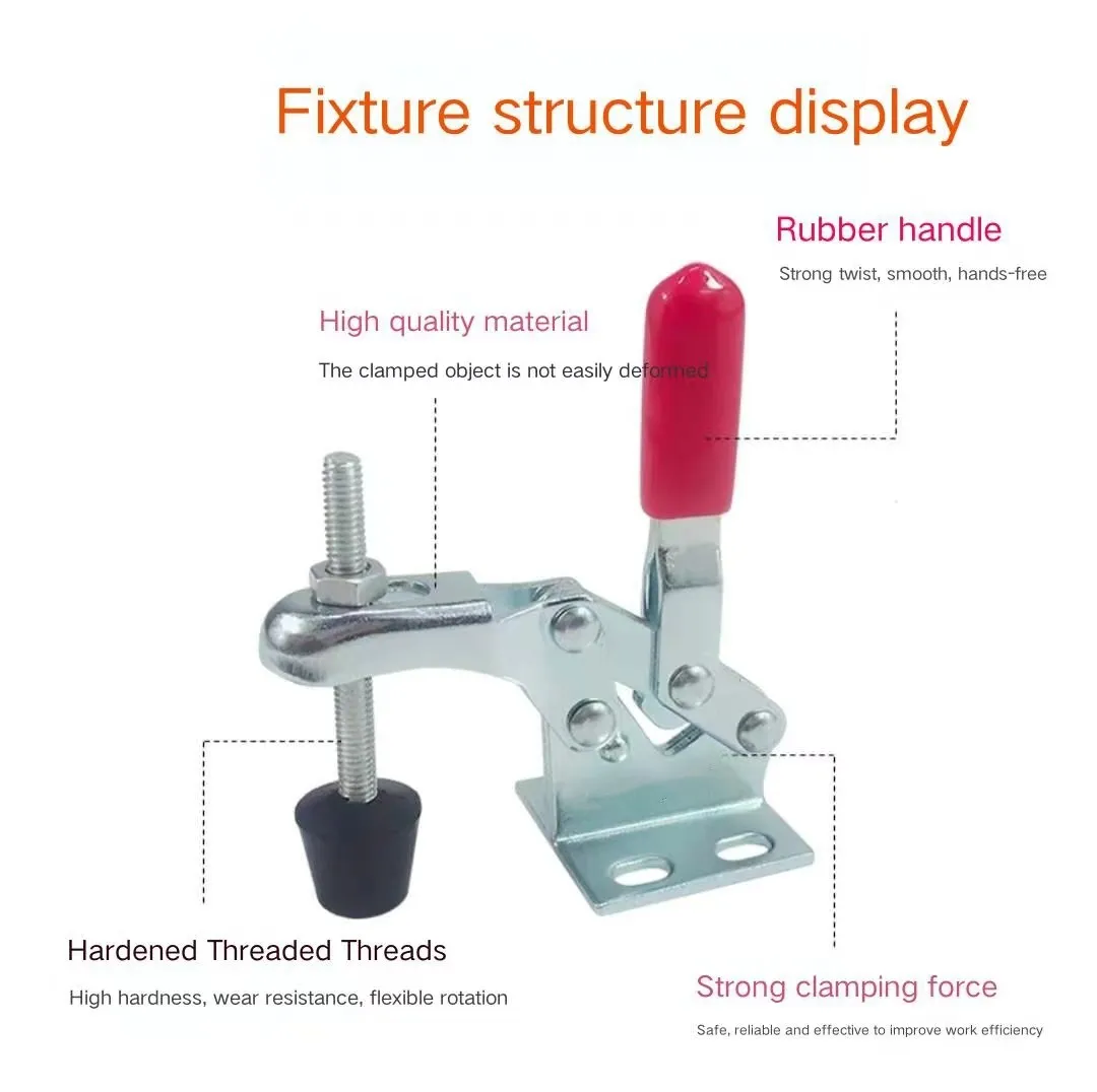 Adjustable Toggl Vertical Toggle Latch Tool Quick Release Clamp Fitting Metal Tool Clamp Latch Toggl Clamps Inch Metric