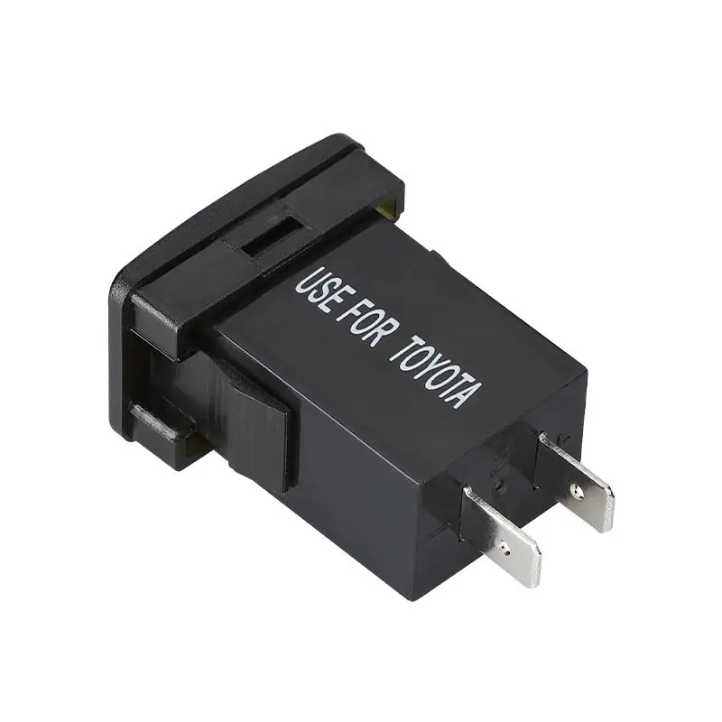 Toyota Rav4 Fast Charger Adapter Type C Usb Port 12V Usb Socket for Toyota 2018 With Voltmeter Display