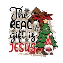 Custom Low MOQ Christmas Jesus Heat Transfer DTF Printing Design