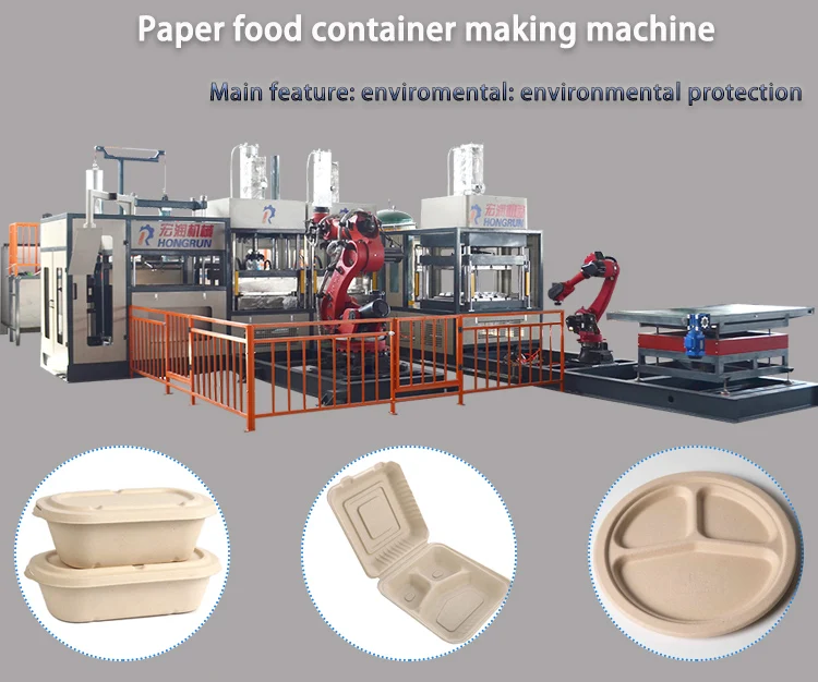 Disposable PS Styrofoam Lunch Box Making Machine Food Container Equipment with High Efficiency