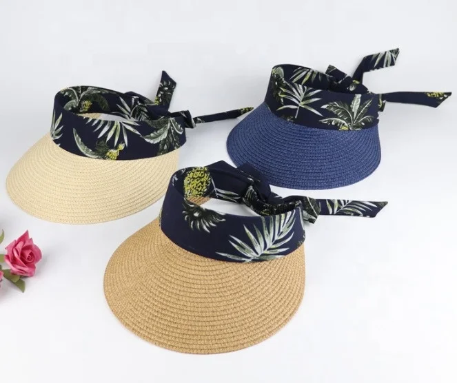 Paper Braid Novelty Fancy Straw Visor 