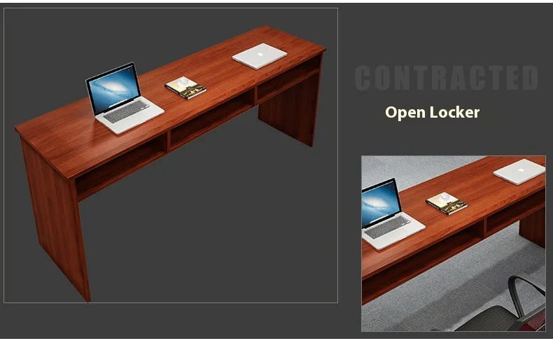 Modern Design Training Table and Chair Set Long Wooden Panel Negotiation Table for Employee Training Office Furniture