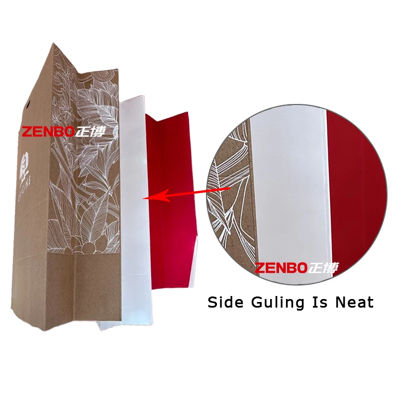 Automatic square Bottom Paper Bag Making Machine ZB1100A Sheet Feeding Bag Tube Forming Machine