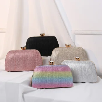 2024 Factory Wholesale New Cheap Price Women Latest Pu Luxury Evening Bags Handbag Pillow Clutch Purse Hand Begs For Ladies