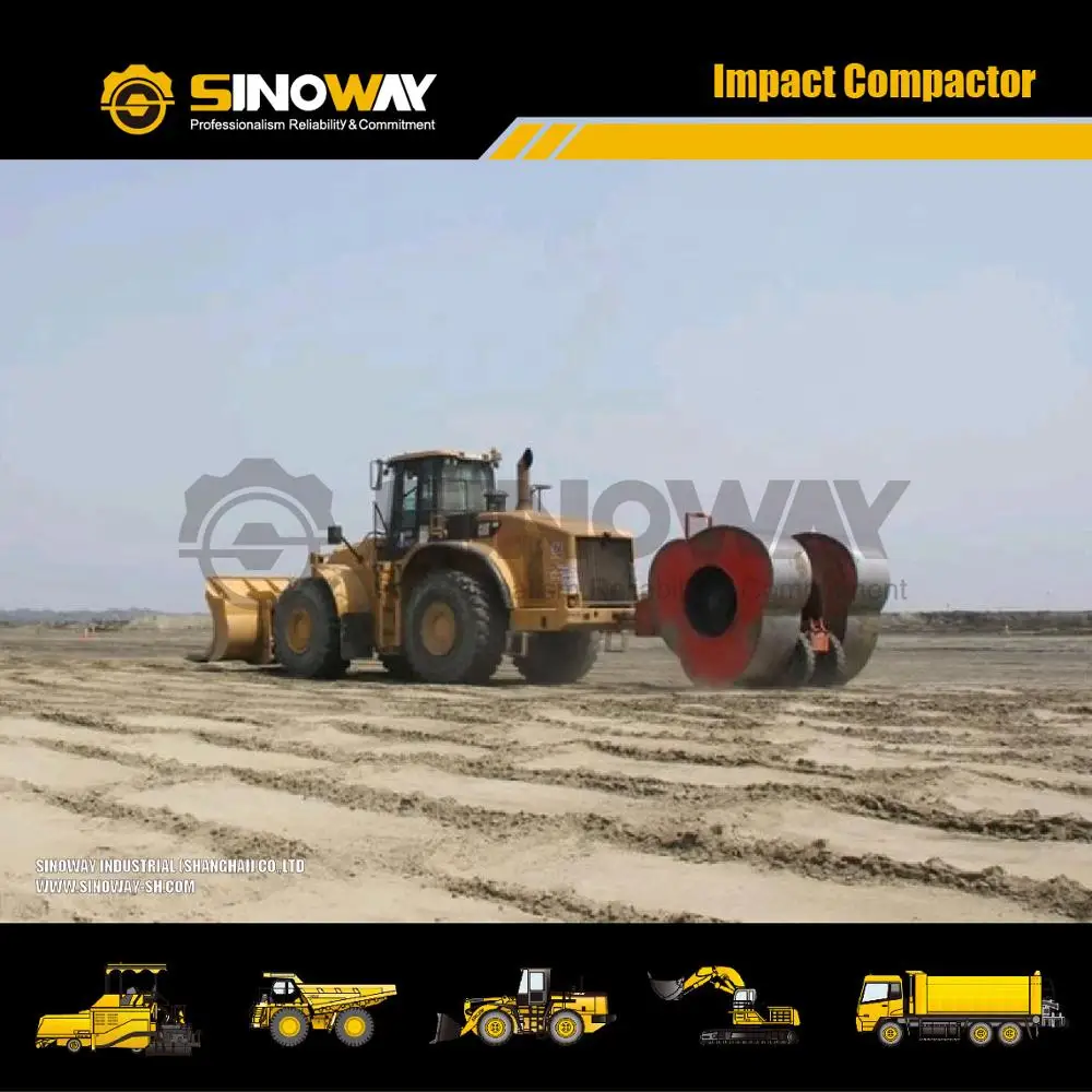 High Efficiency Dynamic Triangular Impact Compactor 32kj Rapid Impact Compaction Machine for Sale