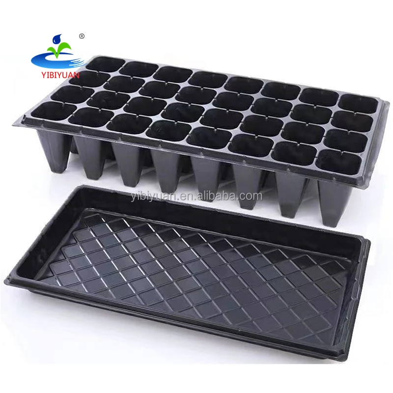 Plastic Rectangle Eco-Friendly Starter Nursing Seedling Trays for Seed Planting 200 126 Cell