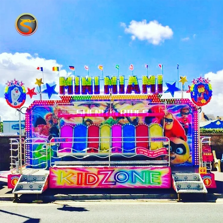 Kids Equipment Carnival Game Trailer - Crazy Wave Mobile Portable