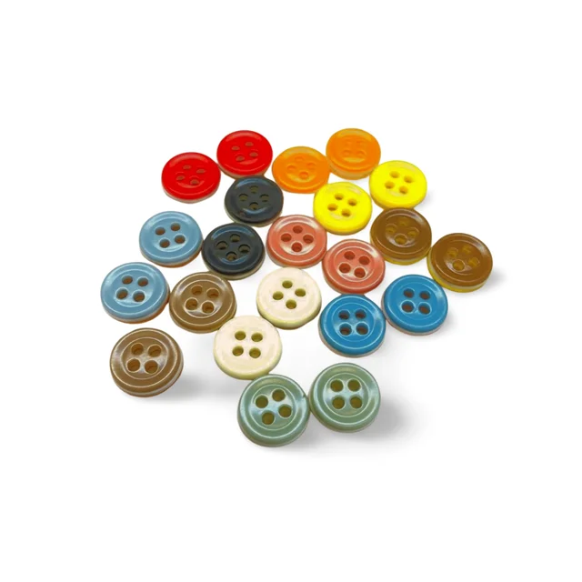 Sell High-Quality Good Price Fashionable mens clothes 4 hole biodegradable resin button with patterns