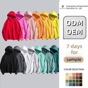 Hoodies Manufacturers Custom Winter ODM 380g 100% Cotton French Terry Lined Digital Printing Oversized Unisex Hoodie
