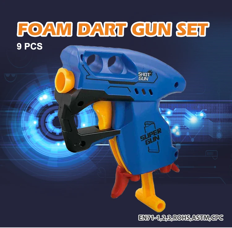 Soft Bullet Foam Pistle Gun Shooting Multiple Cartridge With 8pcs ...