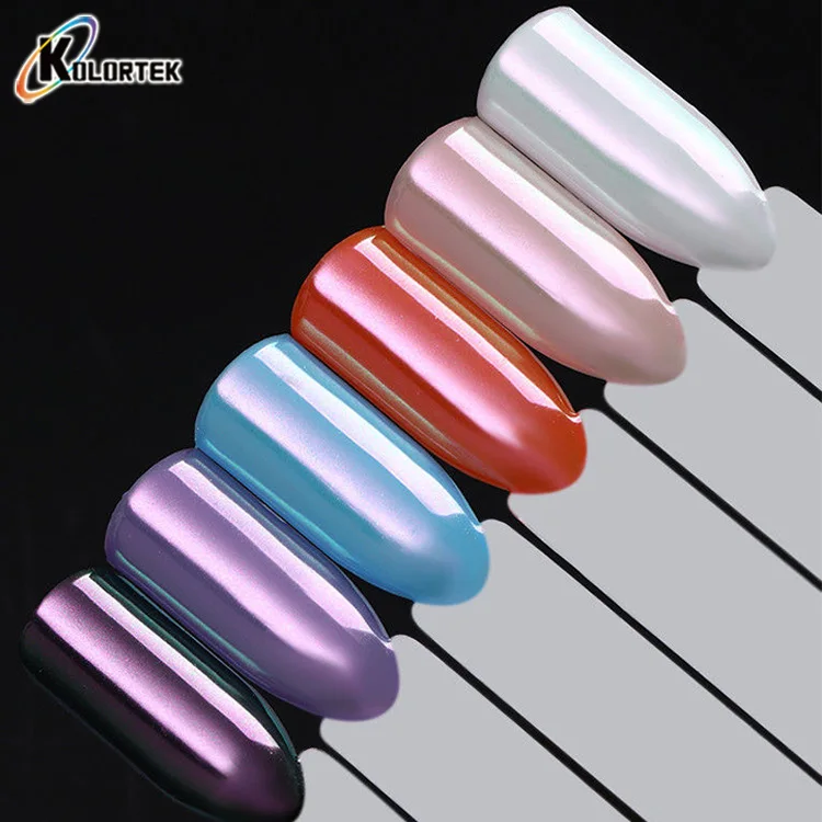 Kolortek Chrome Mirror Unicorn Effect Aurora Pigment Powder for Nail Art
