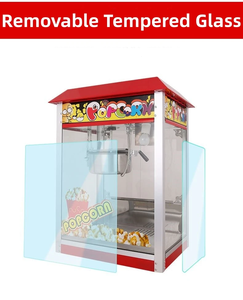 Automatic Sweet Caramel Popcorn Machine Electric Industrial Popcorn