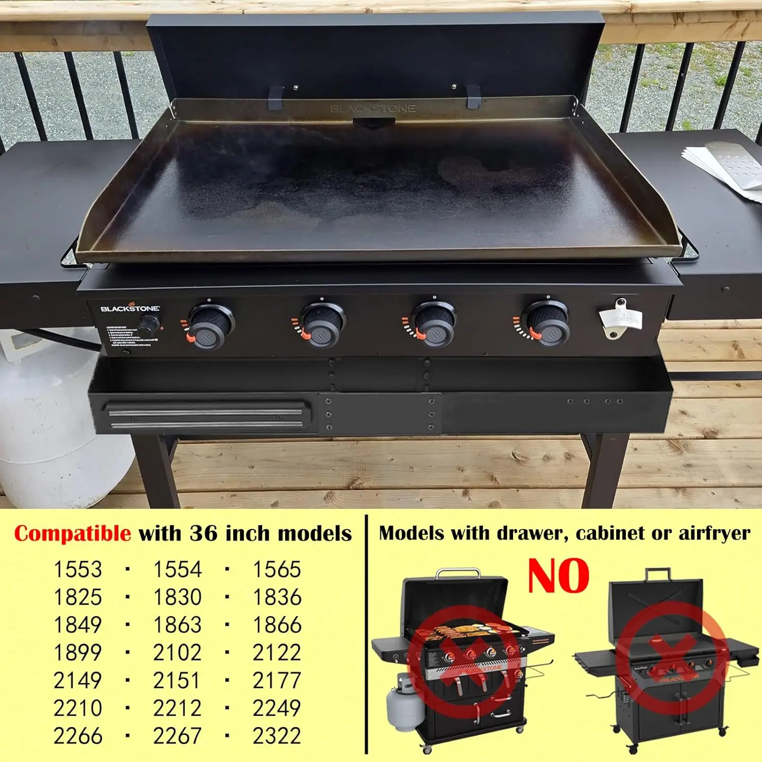 Extra Large Front Griddle Caddy With Magnetic Tool Holders Oem