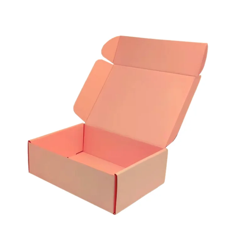 Custom Color Kraft Mailer Box Logo Luxury Ecommerce Packaging Easy Folding Print Corrugated Packaging Mailers Manufactured Paper