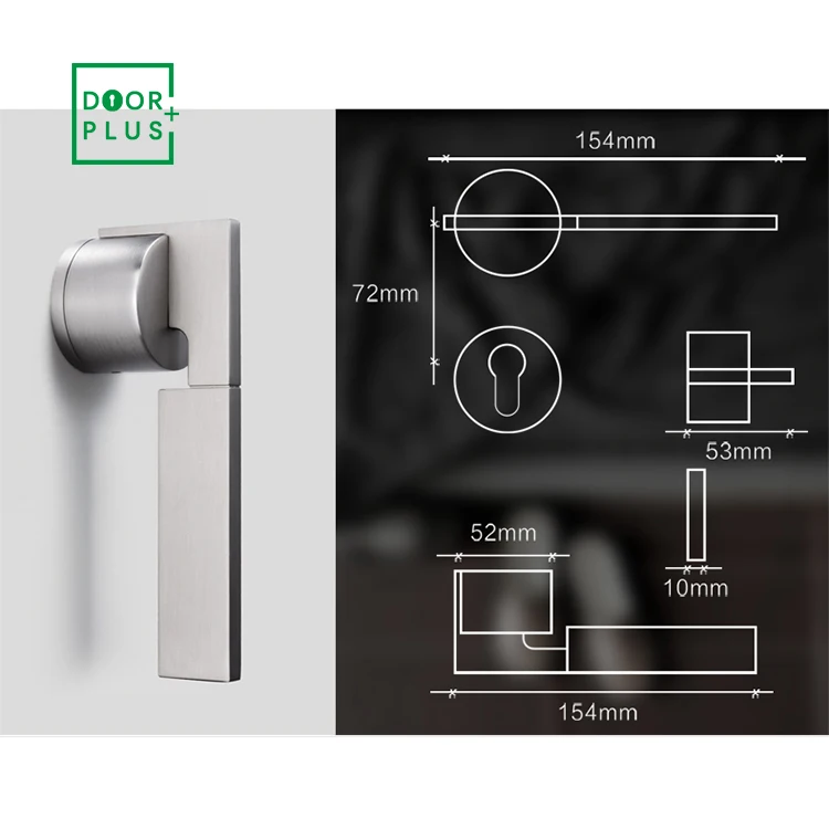 Современные Простые золотые дверные ручки Doorplus для интерьера мебели дверей дверных ручек