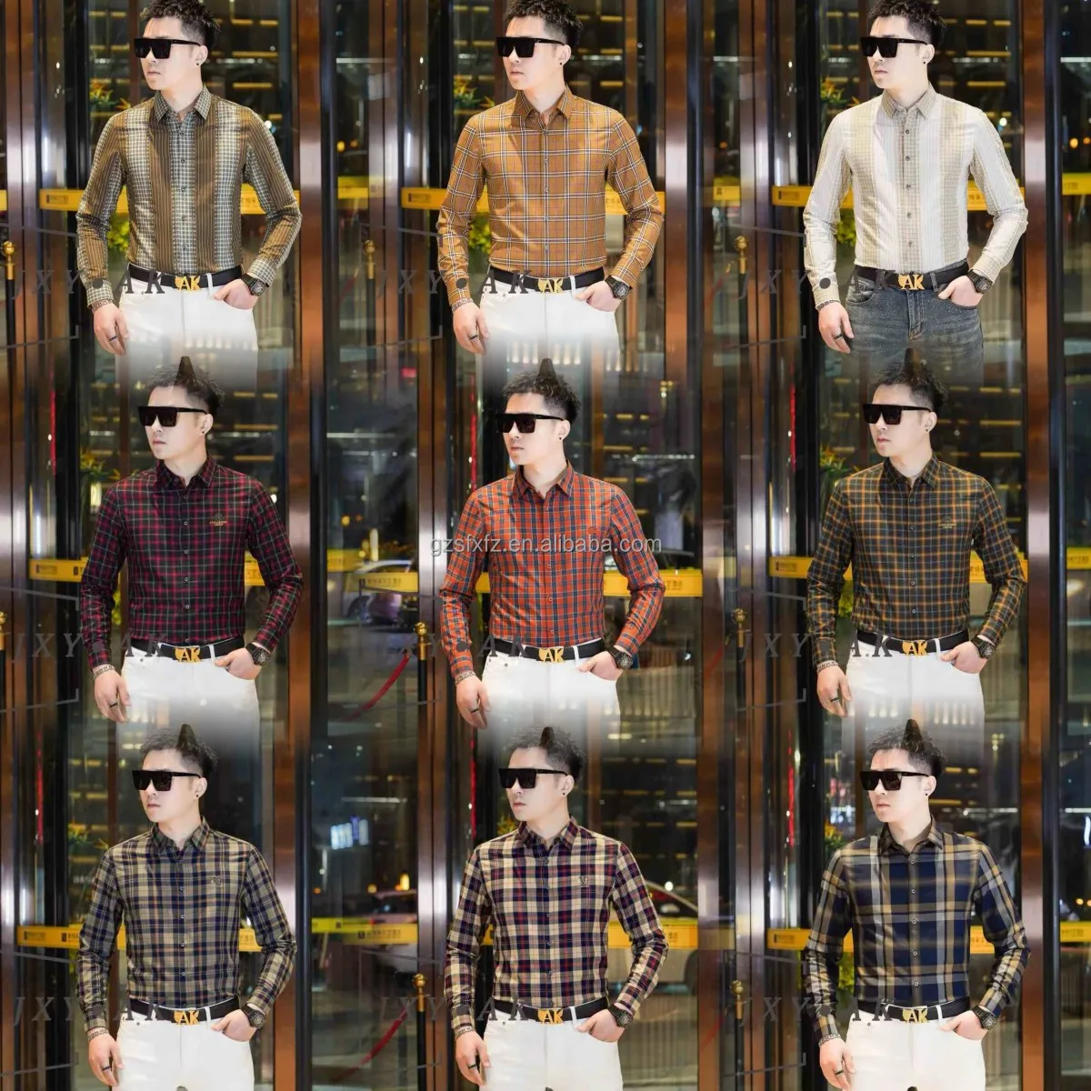 2026 New Cotton Casual Shirt Stand Collar Long Sleeve Men Shirt High  Quality Formal Office Dress Shirt Fashion Design