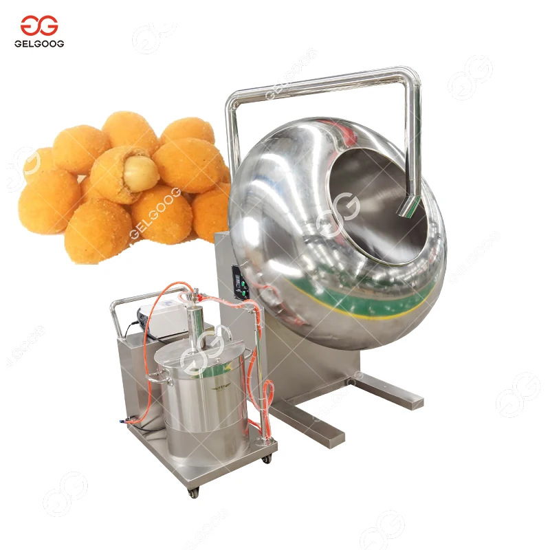 Machine à Enrober Le Sucre Et Chocolat - 2-5 Kg/h, Cuve Inox 300mm, Chauffage Réglable, Pour Bonbons Et Comprimés