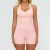 7028 Gilet &amp; 7028 Short - Rose Pêche