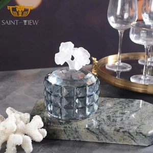 Transparent Lids Luxury and Clear Empty for Making Candle Packaging Jar Small Glass Jars With Lid