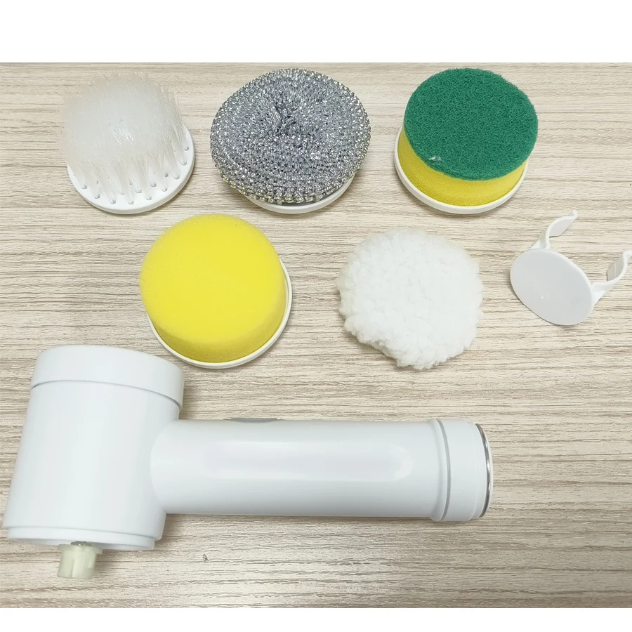 Electric Cleaning Brush Bathroom Scrub Kitchen Cleaning Tool Usb 5 In 1