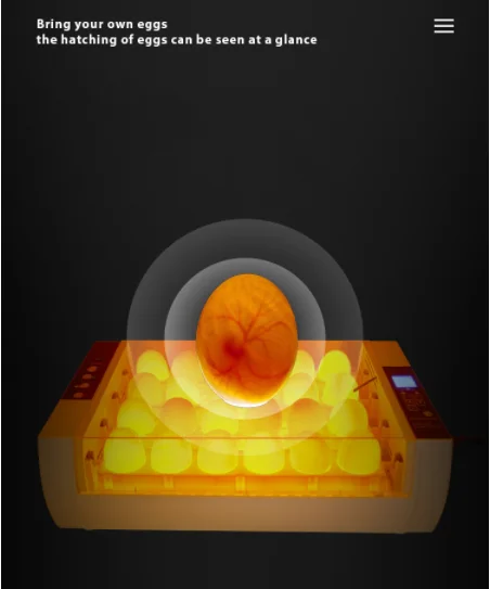 Nade full automatic mini chicken eggs incubator YZ-24S 24 egg incubators hatching eggs