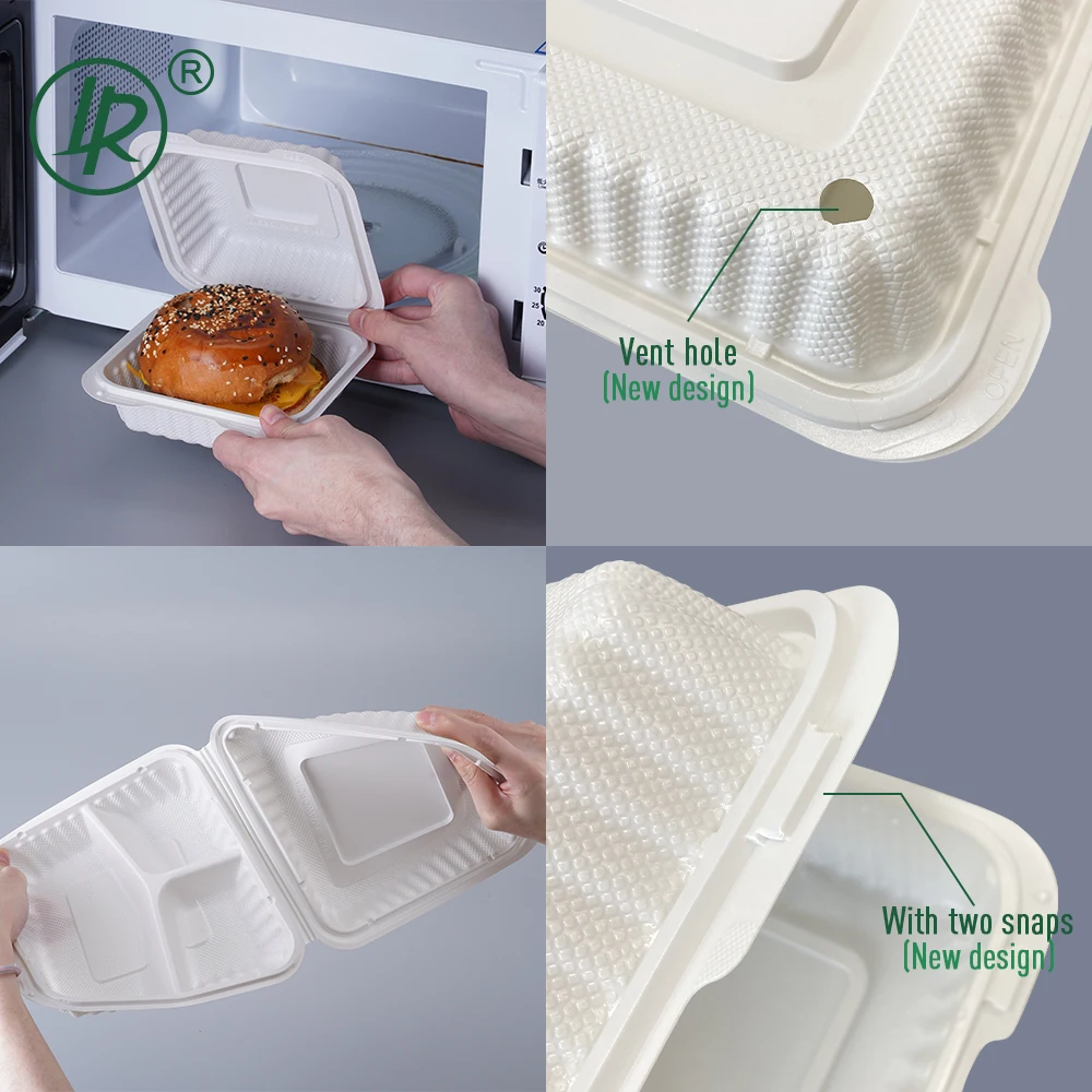 Restaurant Supply to Go Disposable Biodegradable Take Away Containers Food Packaging Take Out Box for Selling