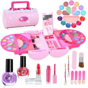 EPT Wholesale Girls Pretend Playing Cosmetics Set Water-soluble Baby Cosmetics Pretend Toy Children Makeup Toy