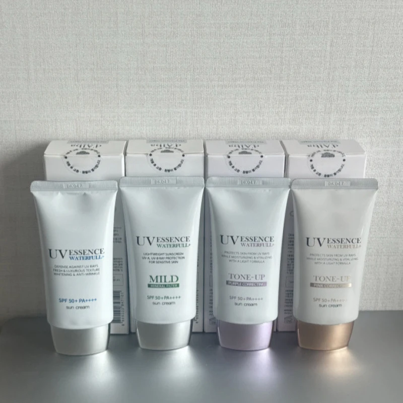Wholesale Korea Cosmetic Long Lasting Water-full UV Essence Sunscreen Mild Tone-up SPF 50+ Sun Cream