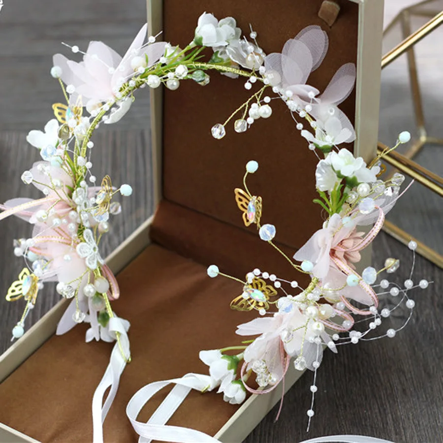 New Trendy Simple Hairband - Women Pearl Flower Head Jewelry display picture 2