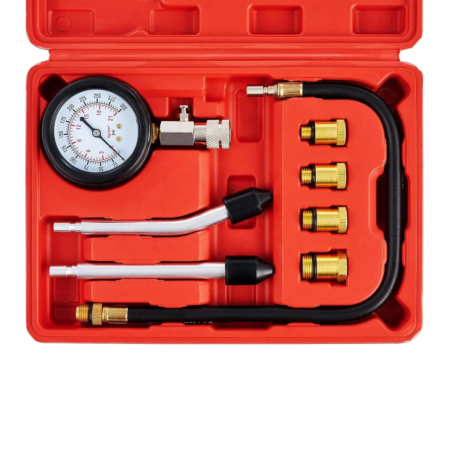 Car Auto Diagnostics Tool Fuel Injection Pressure Tester Gauge Fuel Pressure Injection Pump Kit