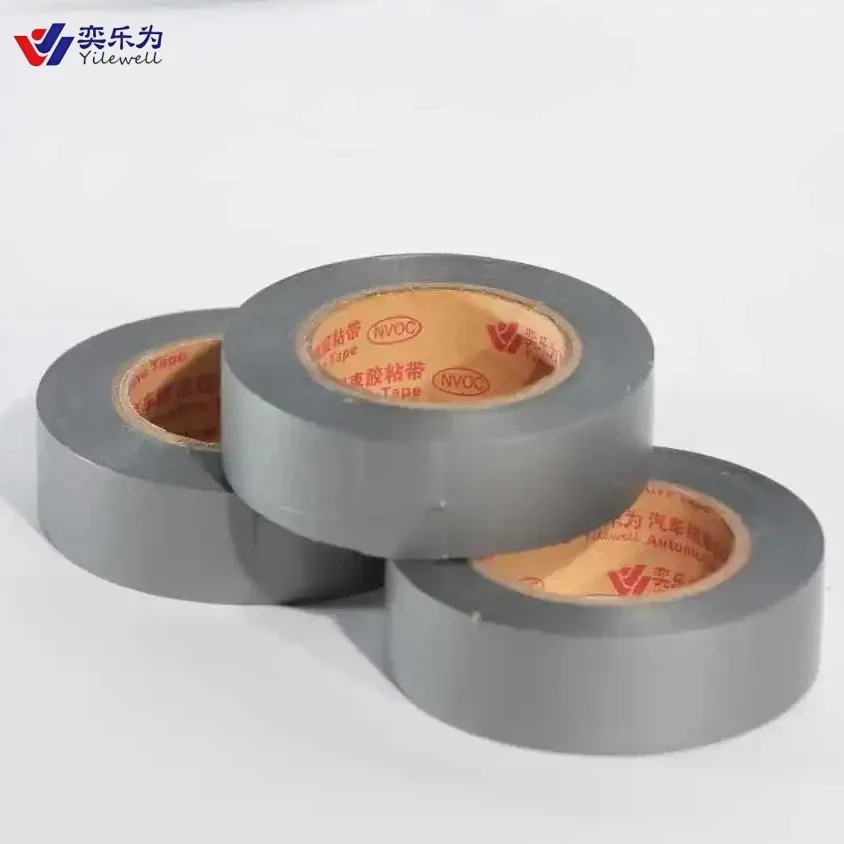 Premium Large Single-Sided Pressure Sensitive PVC Auto Wiring Tape Black Flame-Resistant Waterproof Insulation Acrylic