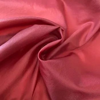 high quality  red 100% nylon fabric taffeta elastic fabric for clothes