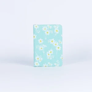 Premium Colorful Fabric Notebook Stylish Blue Floral Notebook Modern Gift Lightweight Office Notebook