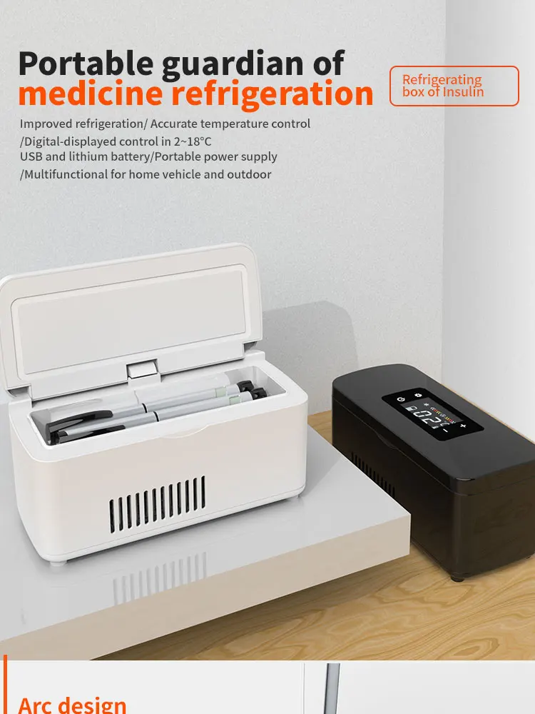 Portable Insulin Cooling Box Medical Refrigerator Insulin Cooler Box