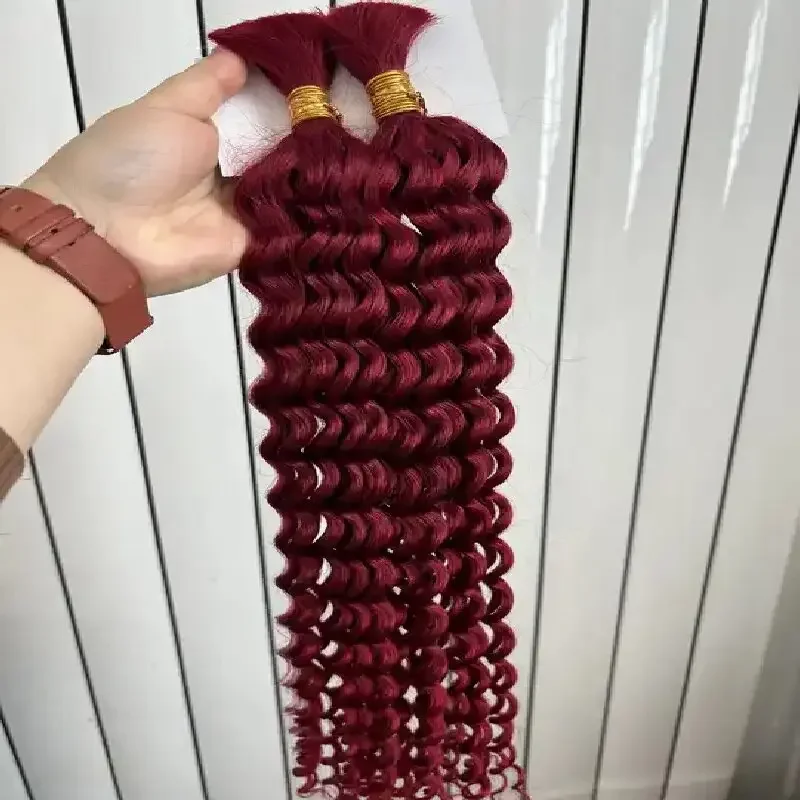 Deep Wave Echthaar Braiding Extensions Remy Haar Bündel_voghion.com